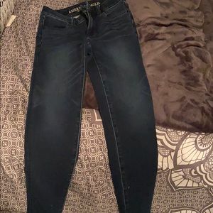 00 AE JEGGING CROP HIGH WAISTED DARK RINSE